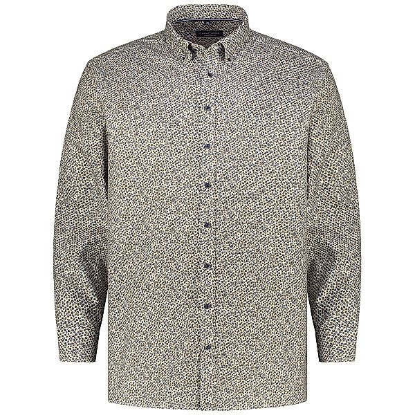 CASA MODA Freizeithemd mit Allover-Print Farbe braun Größe: 7XL günstig online kaufen