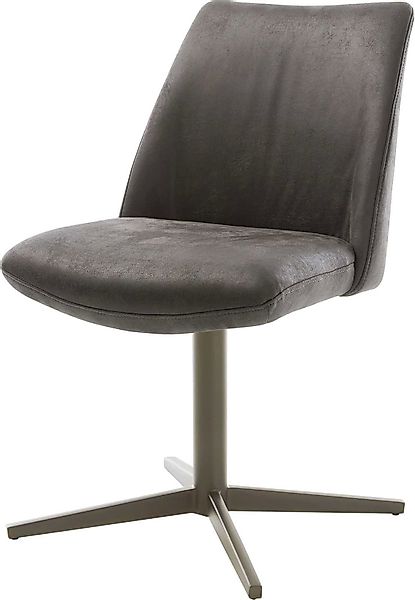 DELIFE Polsterstuhl Elso-Flex, Fußkreuz Effektfinish Titan günstig online kaufen