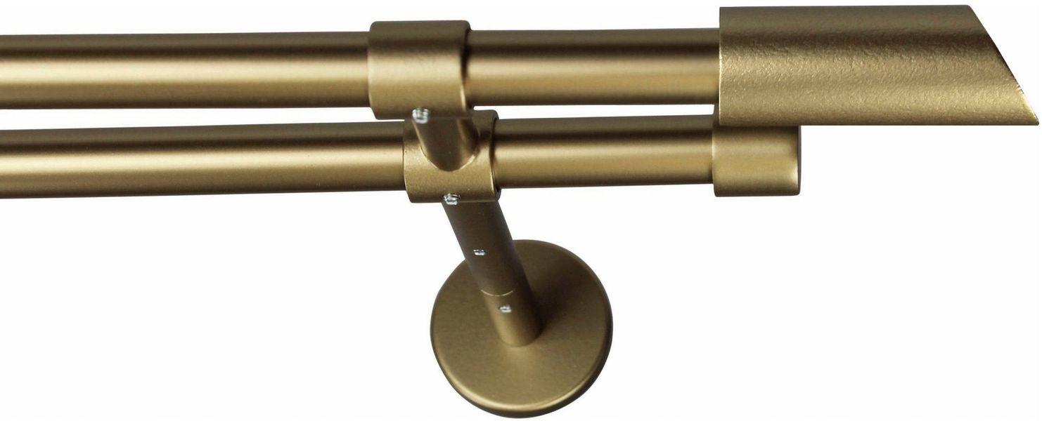 GARESA Gardinenstange "ZYLI" Ø 16 mm 2 läufig-läufig Wunschmaßlänge Vorhang günstig online kaufen