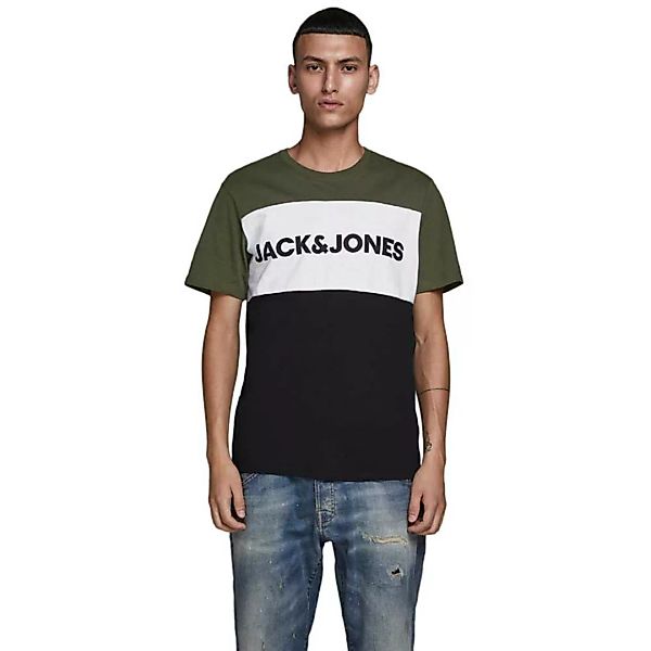 Jack & Jones Logo Blocking Kurzärmeliges T-shirt 2XL Tango Red / Slim Fit günstig online kaufen