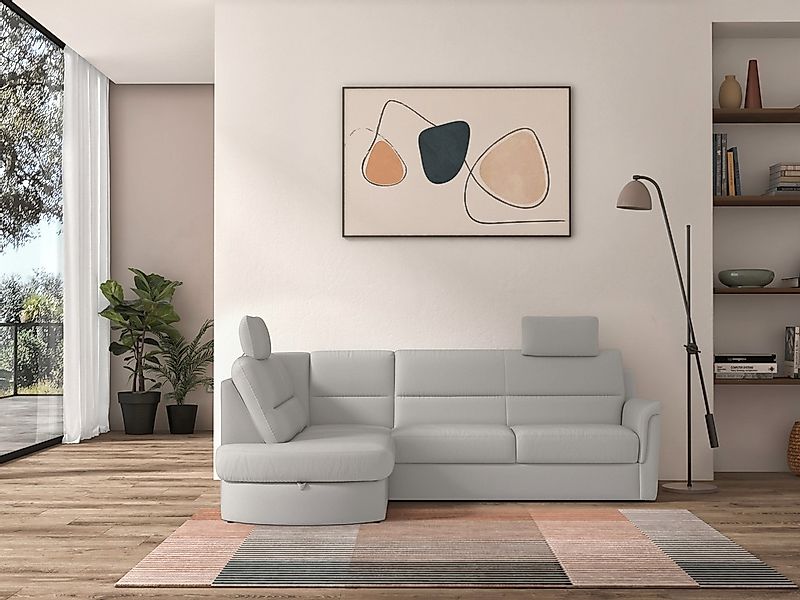 sit&more Ecksofa »Panini L-Form«, wahlweise mit Bettfunktion und Bettkasten günstig online kaufen