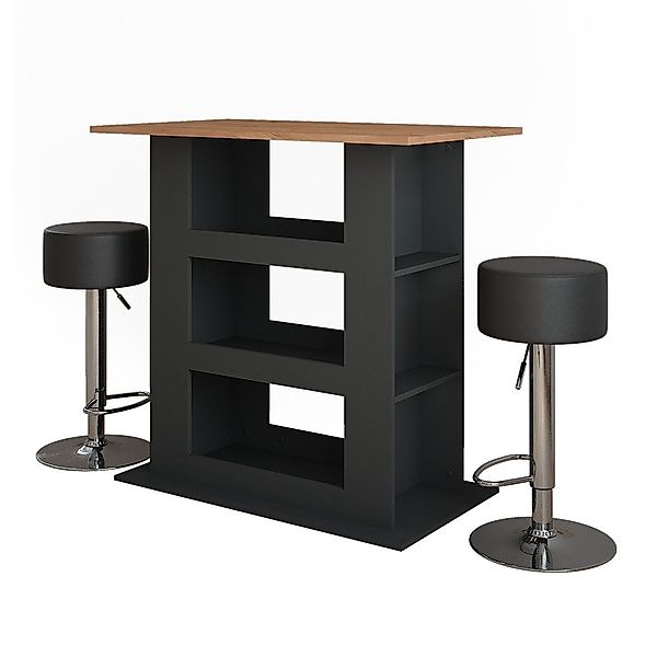 Vicco Bartisch Repose, Goldkraft Eiche/Anthrazit/Schwarz, 110 günstig online kaufen