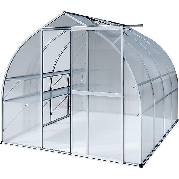 KGT Gewächshaus Alu blank 6,81 m² günstig online kaufen