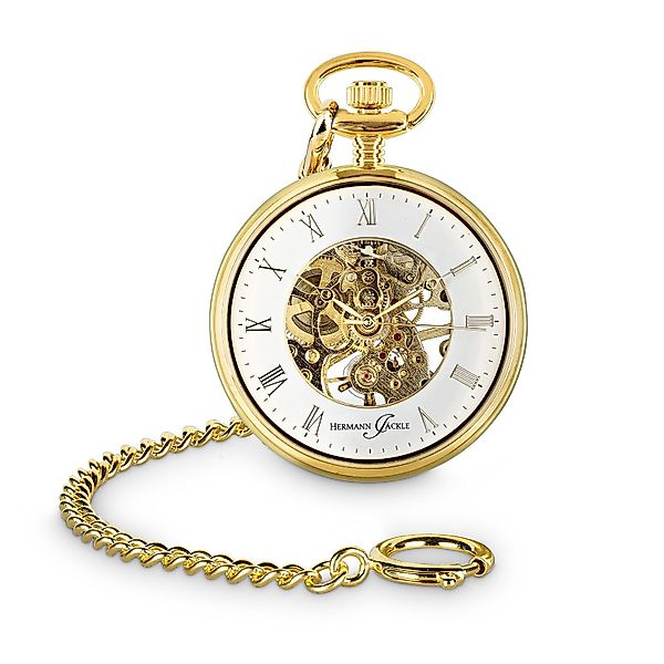 Hermann Jäckle Taschenuhr "Limburg Vergoldet", Skelett-Handaufzug, günstig online kaufen