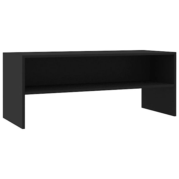 Tv-schrank Schwarz 100 X 40 X 40 Cm Spanplatte günstig online kaufen