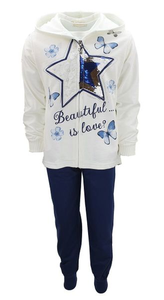 Girls Fashion Jogginganzug 3tlg. Freizeitset, Jacke günstig online kaufen