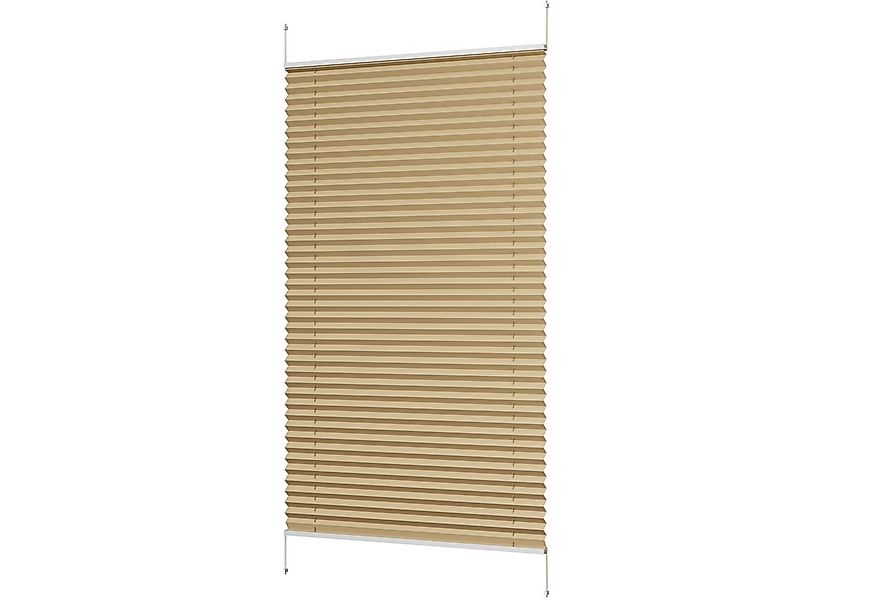 Sekey Plissee Sonnenschutzrollo ohne Bohren Verspannt Blickdicht Lichtschut günstig online kaufen
