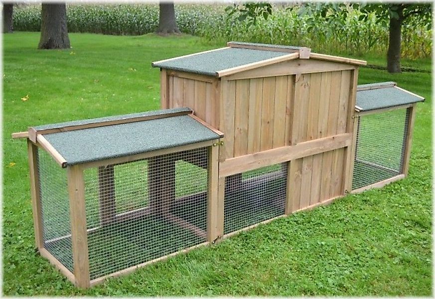 Zooprinz Kleintierstall Dr.Hase mit Doppelauslauf 248x52x90 günstig online kaufen