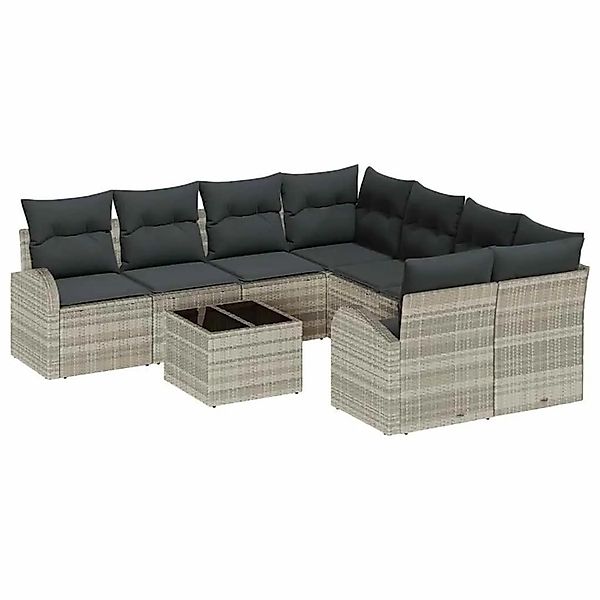 vidaXL Gartensofa-set 55 x 55 x 37 cm Poly-Rattan 3345982 günstig online kaufen