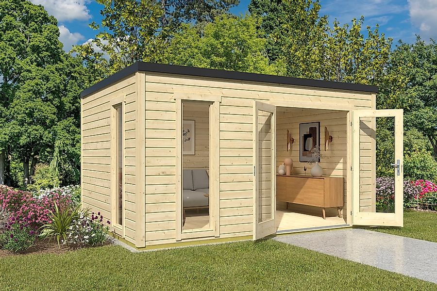 Nordic Holz Gartenhaus "Palermo 4", mit großen Glasflächen günstig online kaufen