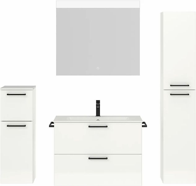 nobilia Badmöbel-Set "Tolvina", (4 St., vormontiert, mit Soft-Close), inkl. günstig online kaufen