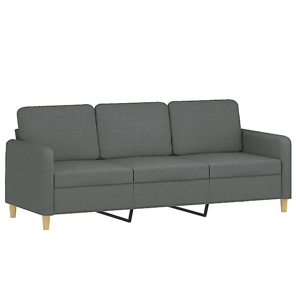 vidaXL 3-Sitzer-Sofa Dunkelgrau 180 cm Stoff 359487 günstig online kaufen