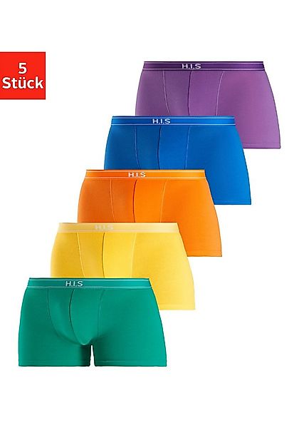 H.I.S Boxer Boxershorts für Herren (Packung, 5-St) mit Steifen und Logo im günstig online kaufen
