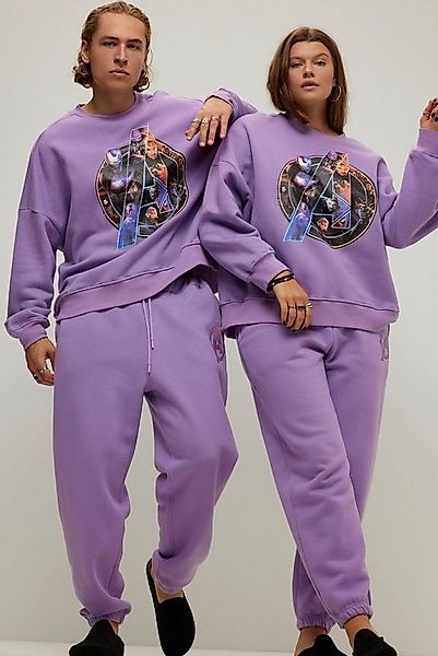 Studio Untold Sweathose Sweatpants Wide Legs Elastikbund Marvel Print günstig online kaufen