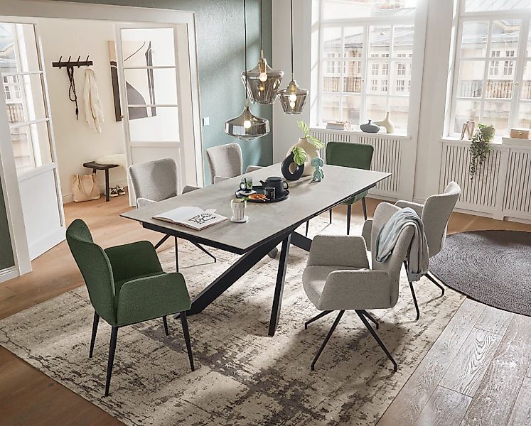 set one by Musterring Esstisch "Baltimore" Platte aus Glas-Keramik, auszieh günstig online kaufen