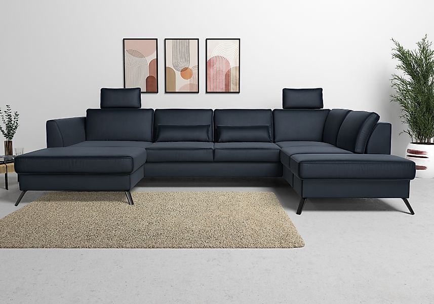 sit&more Wohnlandschaft »Olsen U-Form«, inklusive Sitztiefenverstellung, wa günstig online kaufen