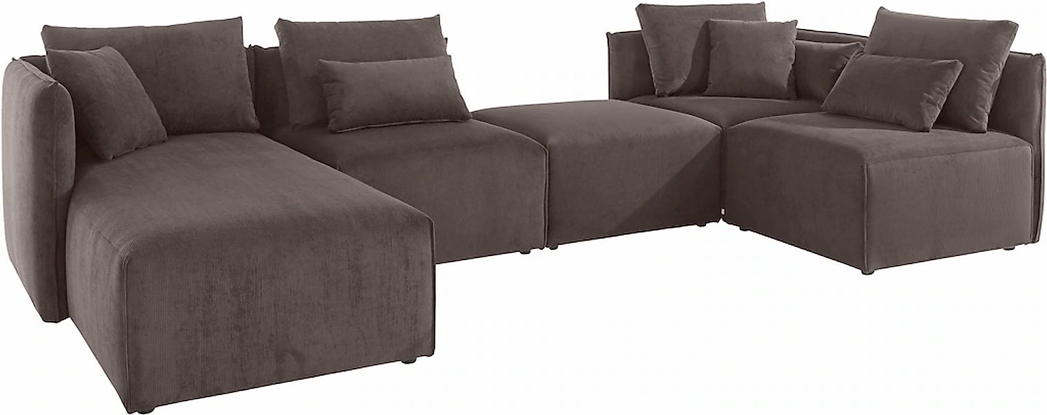 andas Wohnlandschaft "Nöre U-Form" 5 Teile, in vielen Bezugsqualitäten und günstig online kaufen
