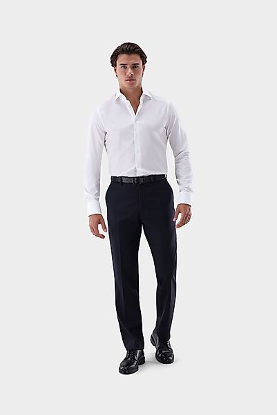 Popline-Hemd mit Kentkragen Slim Fit günstig online kaufen