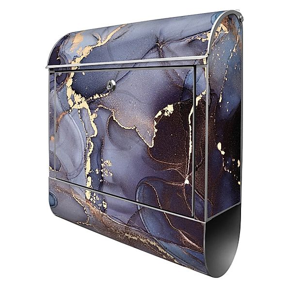 Banjado Design Briefkasten Silber Pulverbeschichtet 39x47x14cm 2 Schlüssel günstig online kaufen