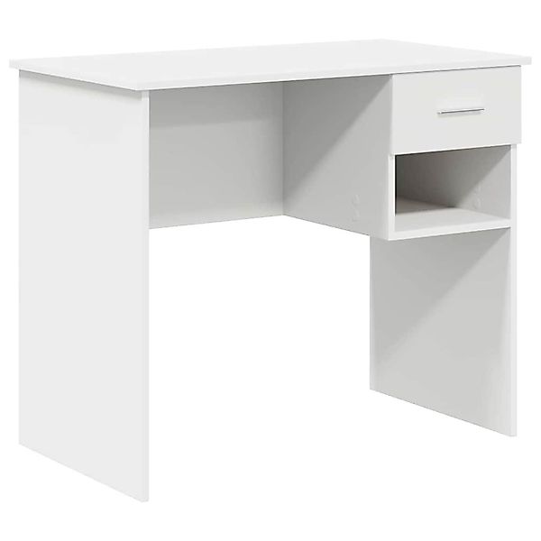 vidaXL Schreibtisch Schreibtisch mit Regal Weiß günstig online kaufen