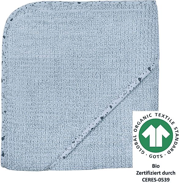 Wörner Kapuzenhandtuch at home stahlblau Kapuzenbadetuch günstig online kaufen