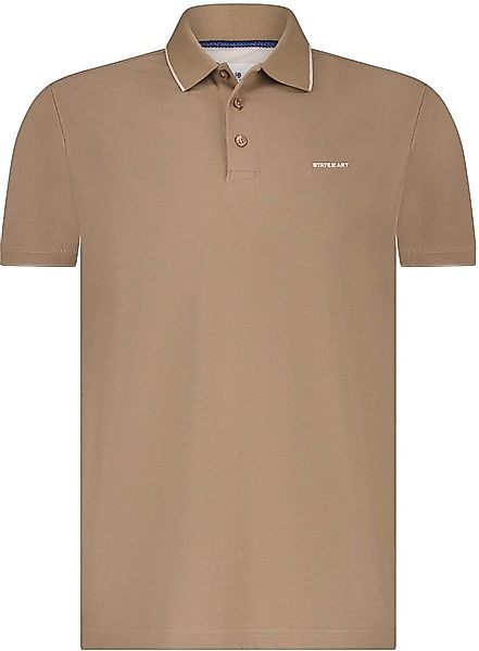 State of Art Poloshirt Piqué Braun - Größe XXL günstig online kaufen