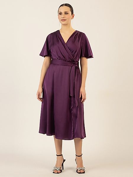 Apart Midikleid us mattschimmerndem Satin günstig online kaufen