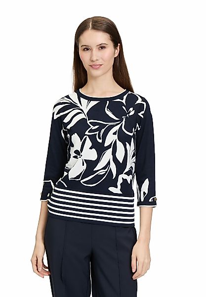 Betty Barclay Strickpullover "Betty Barclay Feinstrickpullover mit Blumenpr günstig online kaufen