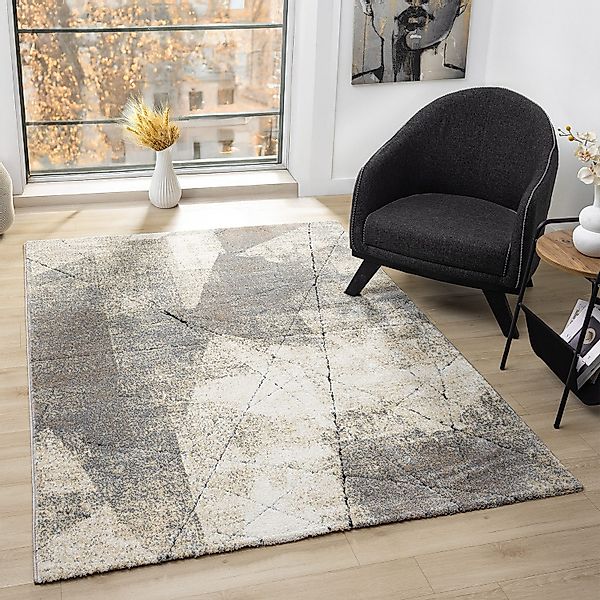Vimoda Teppich Kurzflor Modern, Marmor Motiv günstig online kaufen