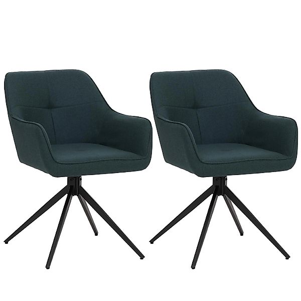 CHEFGASTRO Esszimmerstuhl 2er-Set 80x53x59cm Sitzhöhe 41cm Stoff/Textil Pet günstig online kaufen