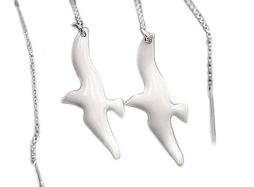 Villa Sorgenfrei Schmuckmanufaktur Paar Ohrhänger 925 frei hängende Möwen O günstig online kaufen