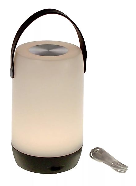 DEKOWUNDER Laterne LED Licht Timer weiß schwarz Touch Lampe groß Henkel In günstig online kaufen