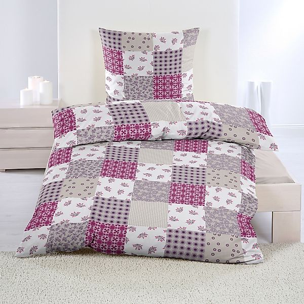 Casa Colori Bettwäsche Renforce Ganzjahres Bettgarnitur günstig online kaufen
