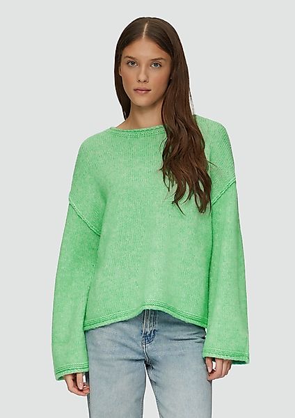 s.Oliver Strickpullover Strickpullover mit weiten Ärmeln günstig online kaufen