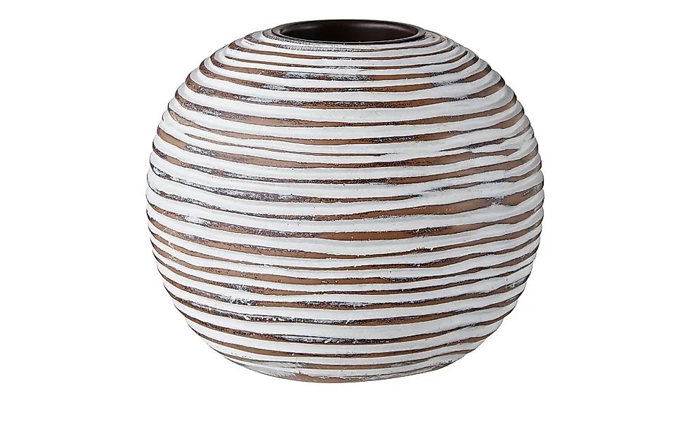 Teelichthalter   ¦ braun ¦ Polyresin (Kunstharz) ¦ Maße (cm): H: 10,5  Ø: 1 günstig online kaufen