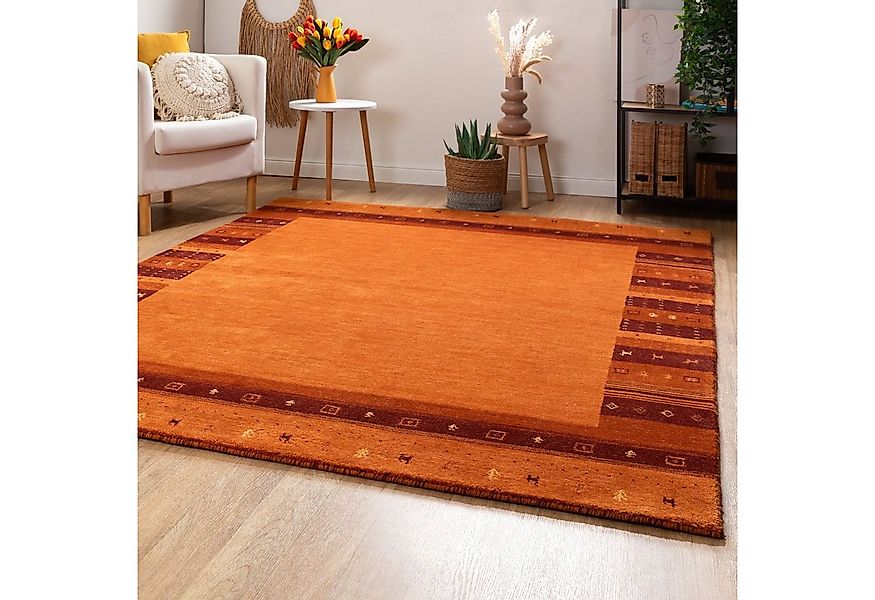 Steffensmeier Wollteppich Zagros, Rechteckig, Gabbeh Teppich, handgeknüpft günstig online kaufen