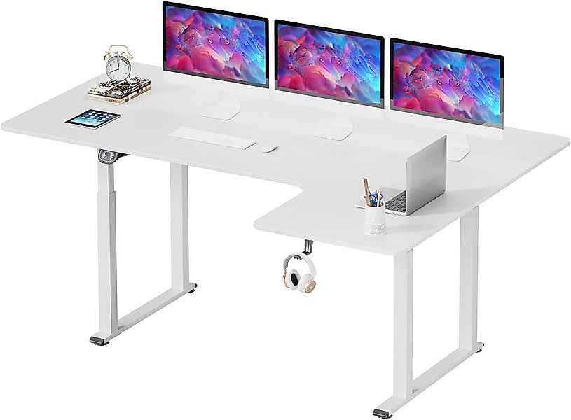 Dripex Eckschreibtisch Elektrisch Höhenverstellbar 180x110 L-form günstig online kaufen