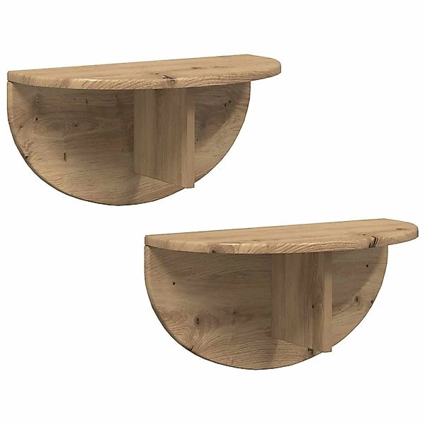 vidaXL Wandregal 2 Stk Artisan-Eiche 48 x 24 x 24 cm Holzwerkstoff 891447 günstig online kaufen