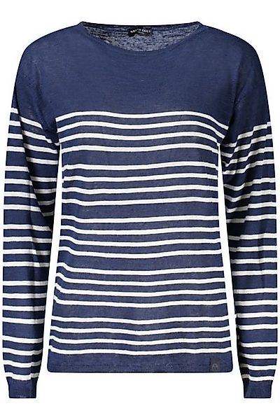 North Sails Strickpullover Damen Pullover Blau: Langärmeliges Streifenshirt günstig online kaufen