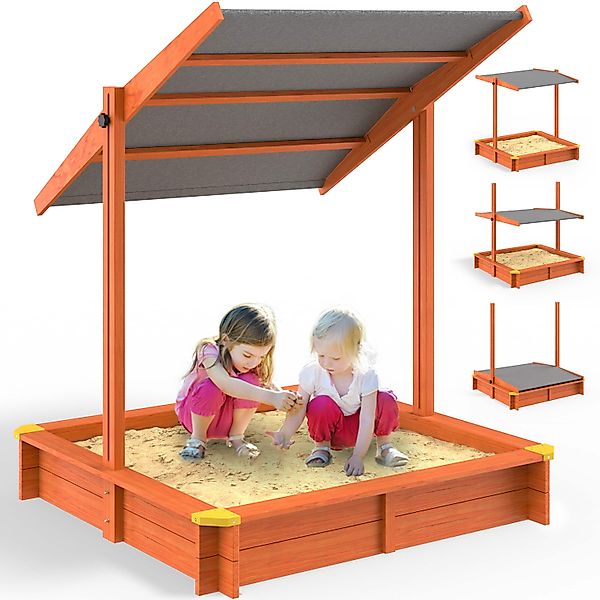 Spielwerk Sandkasten, Sami mit Dach 120x120cm günstig online kaufen