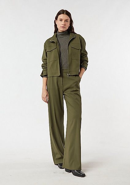 comma Chinos Hose Modische Hose mit weitem Bein günstig online kaufen