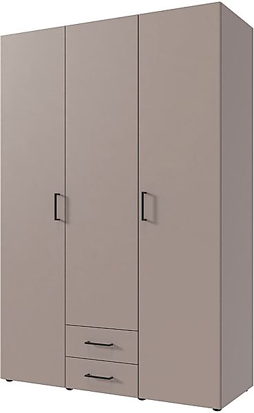 Wimex Drehtürenschrank "Mugano" mit langen oder kurzen Griffen aus Metall, günstig online kaufen