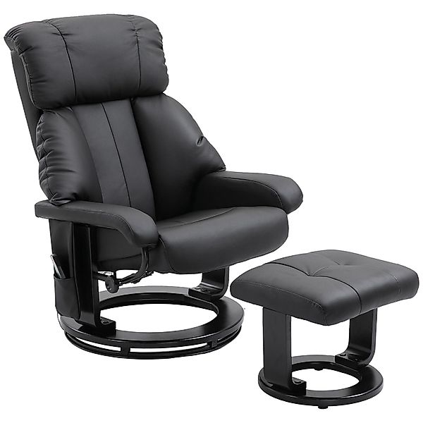 HOMCOM Massagesessel Fernsehsessel, Hocker, aus Kunstleder, günstig online kaufen