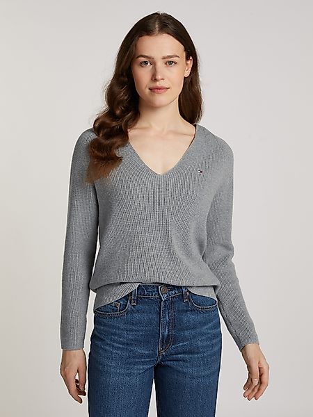 Tommy Hilfiger Strickpullover CO CARDI STITCH günstig online kaufen