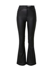 Noisy may Lederimitathose "NMSALLIE HW FLARE COATED PANTS NOOS" günstig online kaufen
