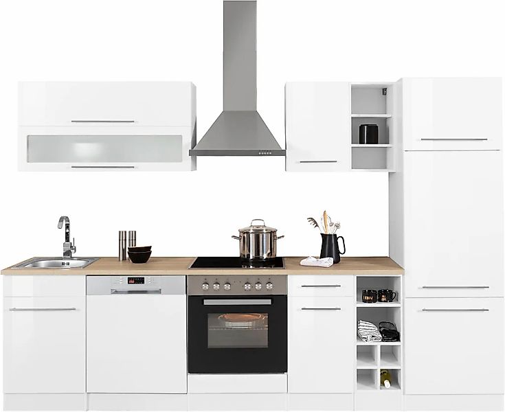 KOCHSTATION Küchenzeile »KS-Eton«, mit E-Geräten, Breite 300 cm günstig online kaufen