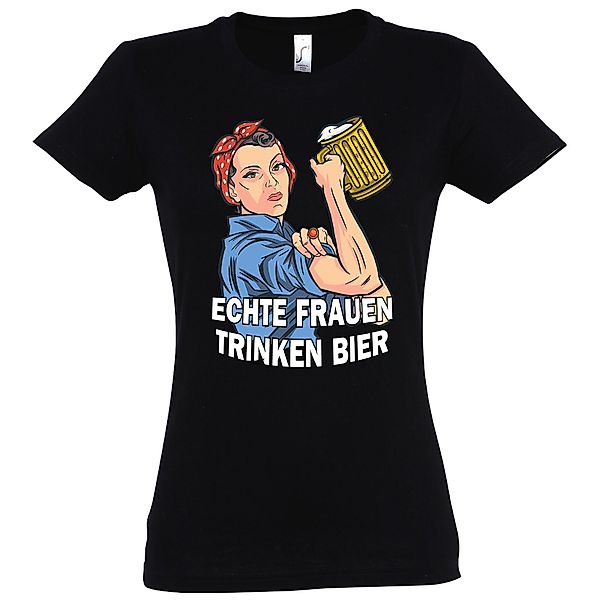Youth Designz T-Shirt Echte Frauen Trinken günstig online kaufen