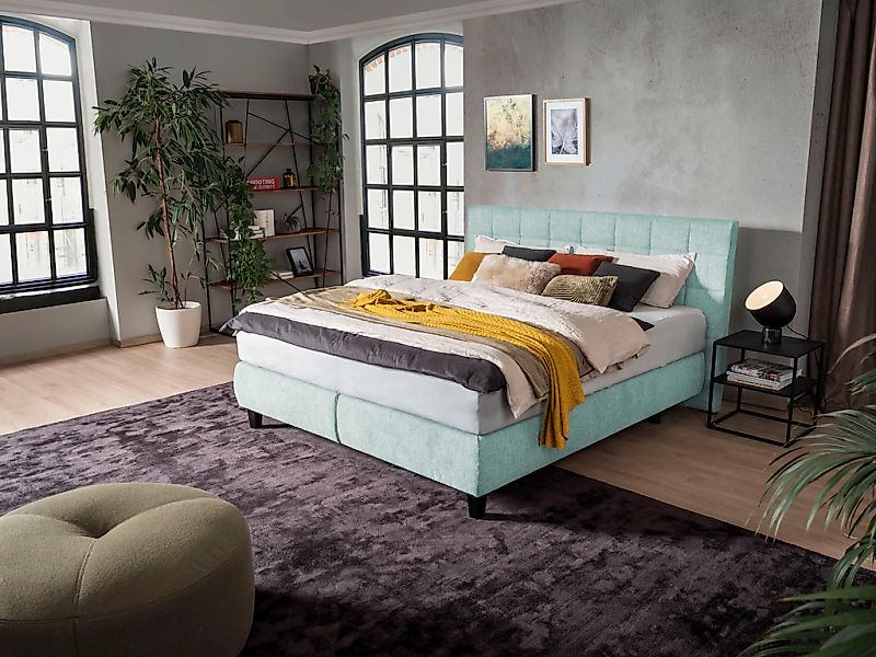 alina Boxspringbett "Edera", Doppelbett wahlweise mit Topper, Liegefläche 1 günstig online kaufen