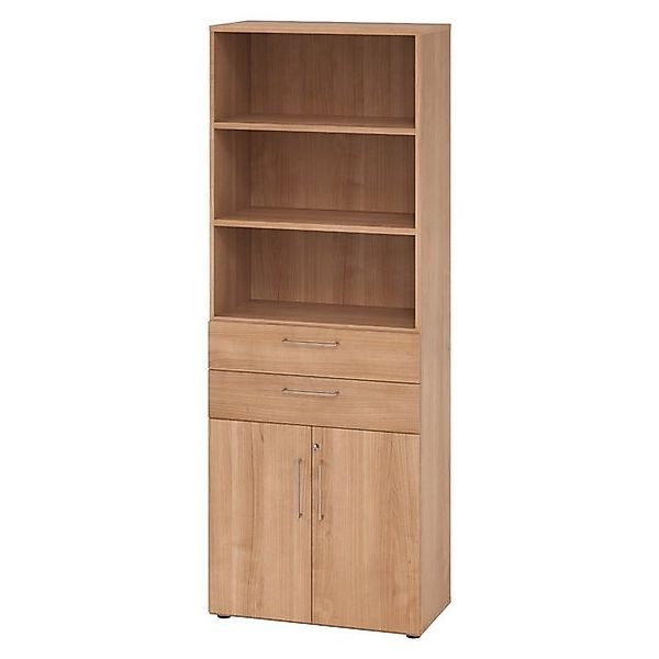 bümö Aktenschrank smart Kombischrank - mit Schubladen Dekor: Nussbaum günstig online kaufen