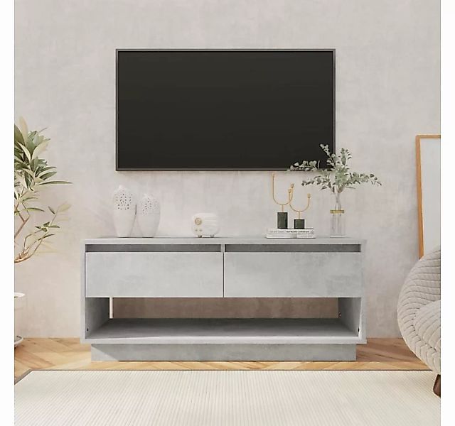 furnicato TV-Schrank Betongrau 102x41x44 cm Holzwerkstoff günstig online kaufen